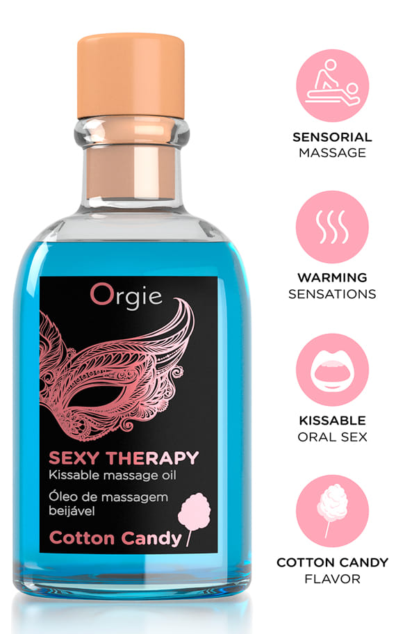 Масло за масажа со загревачки ефект и вкус на шеќерна волна 100ml. (со маслото го добивате и пердувот) SKU: OG-21333 - Image 4