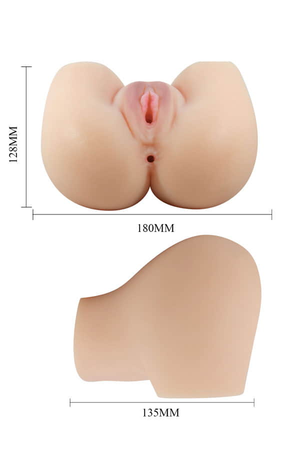 Реалистичен мастурбатор задник со два отвори и вибрација (Crazy Bull) SKU: BM-009243Z - Image 3