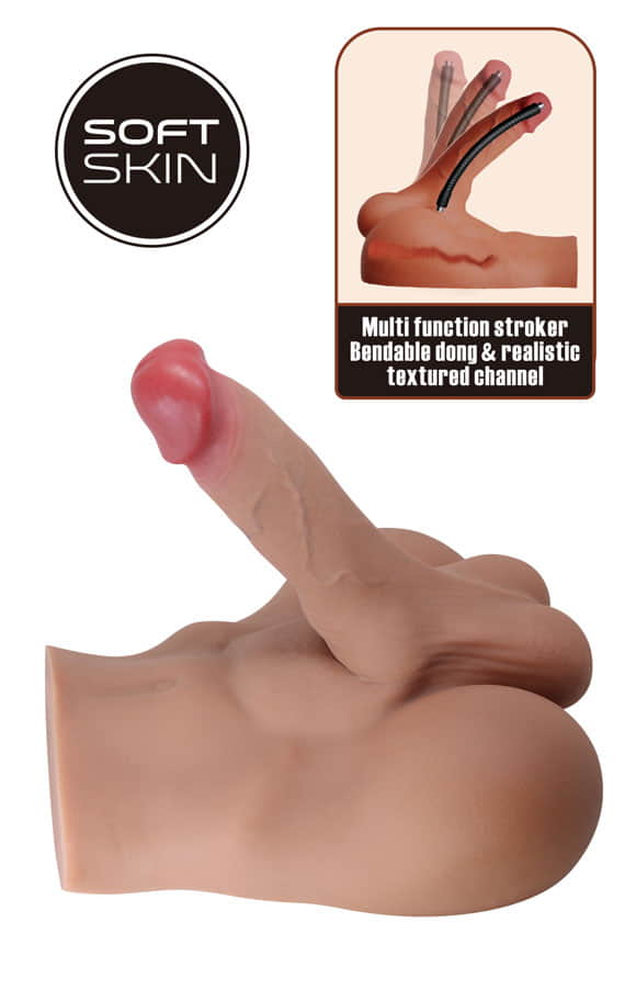 Реалистично торзо со дилдо 17,3 X 4.4 см. (Crazy bull) SKU: BM-009250NG - Image 3