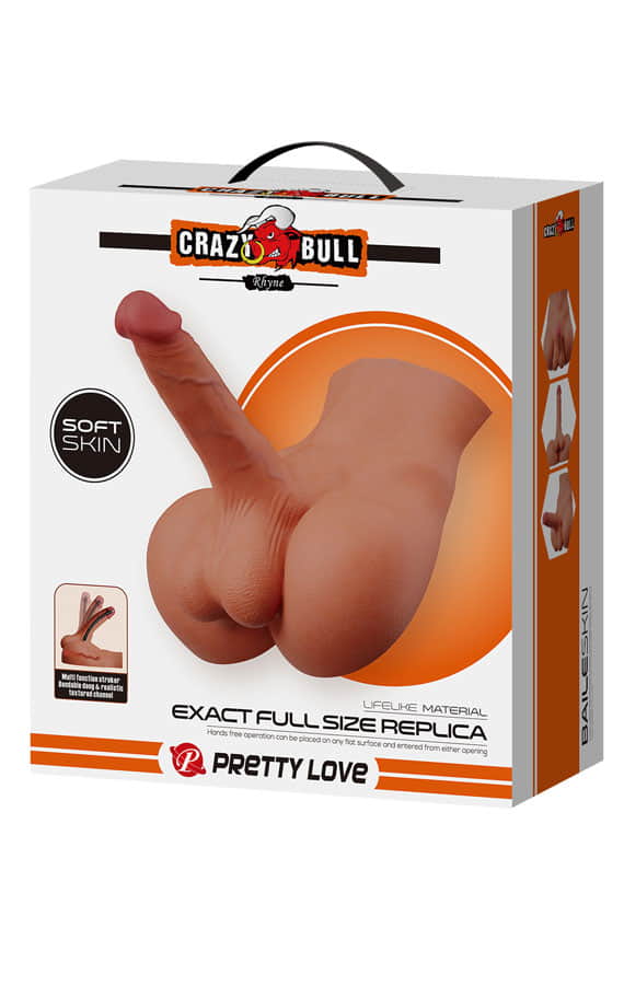 Реалистично торзо со дилдо 17,3 X 4.4 см. (Crazy bull) SKU: BM-009250NG - Image 9