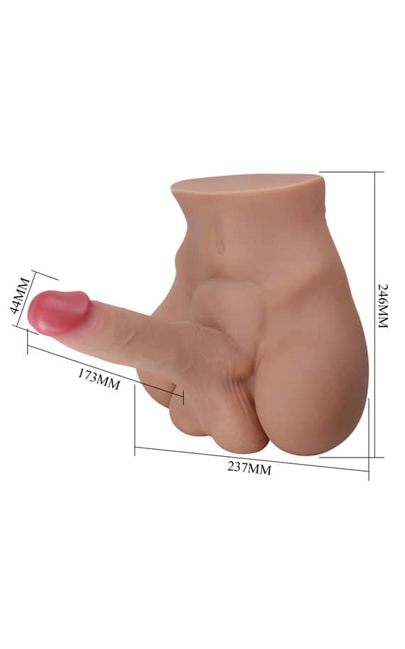 Реалистично торзо со дилдо 17,3 X 4.4 см. (Crazy bull) SKU: BM-009250NG - Image 10