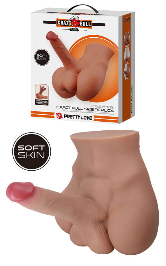 Реалистично торзо со дилдо 17,3 X 4.4 см. (Crazy bull) SKU: BM-009250NG - Image 2