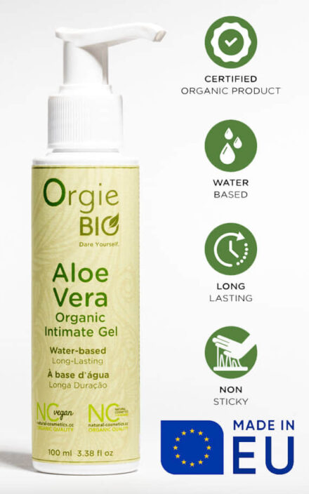 (Само кај нас) Органски лубрикант на водена база со Алое Вера Organic Intimate Gel 100 мл.