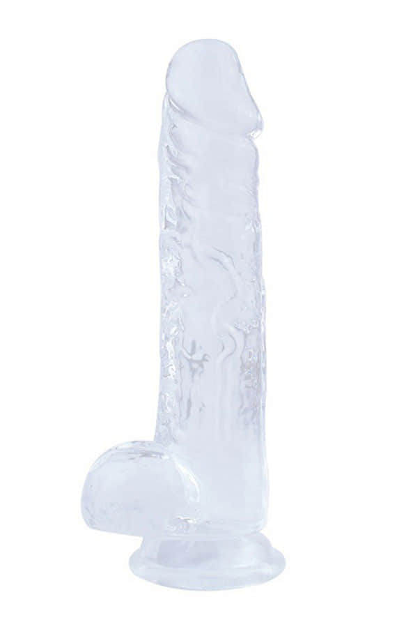 Големо Дилдо проѕирно со вакум подлога (28,5 X 4.5 см.) SKU: NA-RD-80-3XL - Image 4