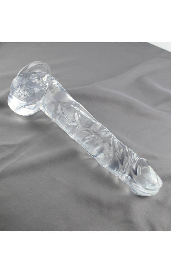 Големо Дилдо проѕирно со вакум подлога (28,5 X 4.5 см.) SKU: NA-RD-80-3XL - Image 2